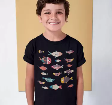T-shirts para crianças peixinhos coloridos - TenStickers