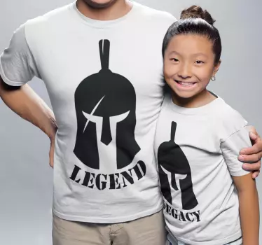 T-shirts para pais e filhos Lenda e Legado - TenStickers
