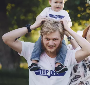 T-shirts para pais e filhos Top son & father - TenStickers