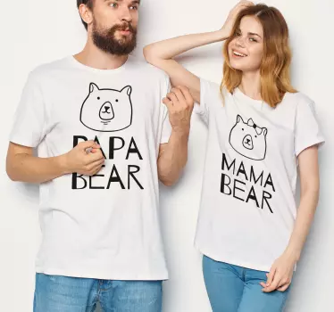 t-shirtsengraçadas combinando com os pais para casais - TenStickers