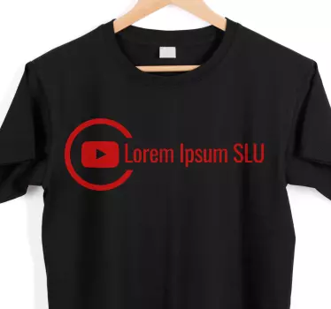 t-shirtspersonalizáveis da autocolante do youtube com o nome - TenStickers