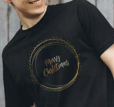 Tshirt elegante do feliz natal tshirt do natal - TenStickers
