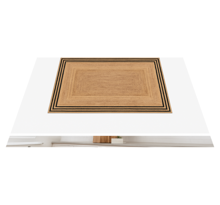 Tapete vinílico cozinha textura de juta natural - TenStickers