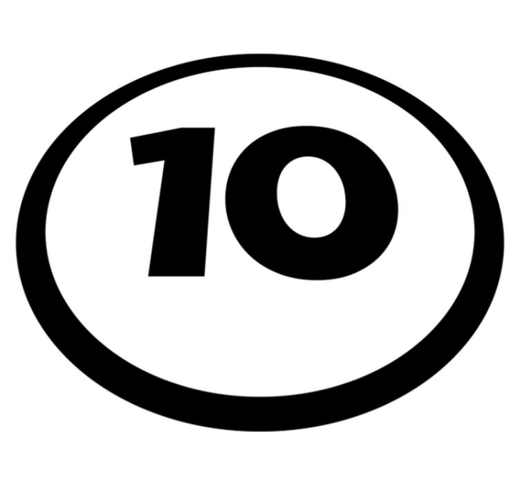 Tapete de vinil personalizado número de carro de corrida - TenStickers