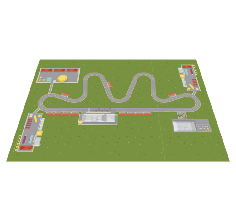 Tapede de vinil infantil estrada simples - TenStickers