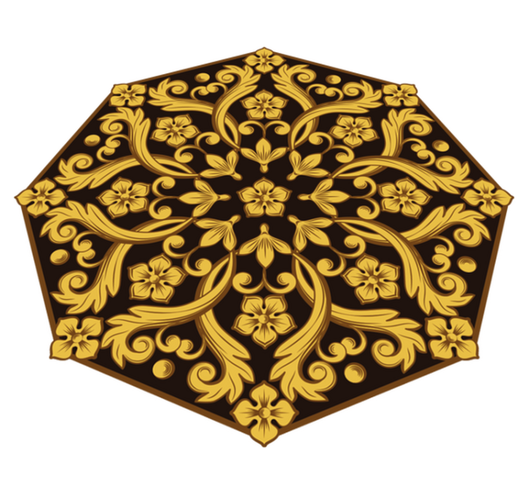 Tapete de vinil vintage Filigrana floral - TenStickers