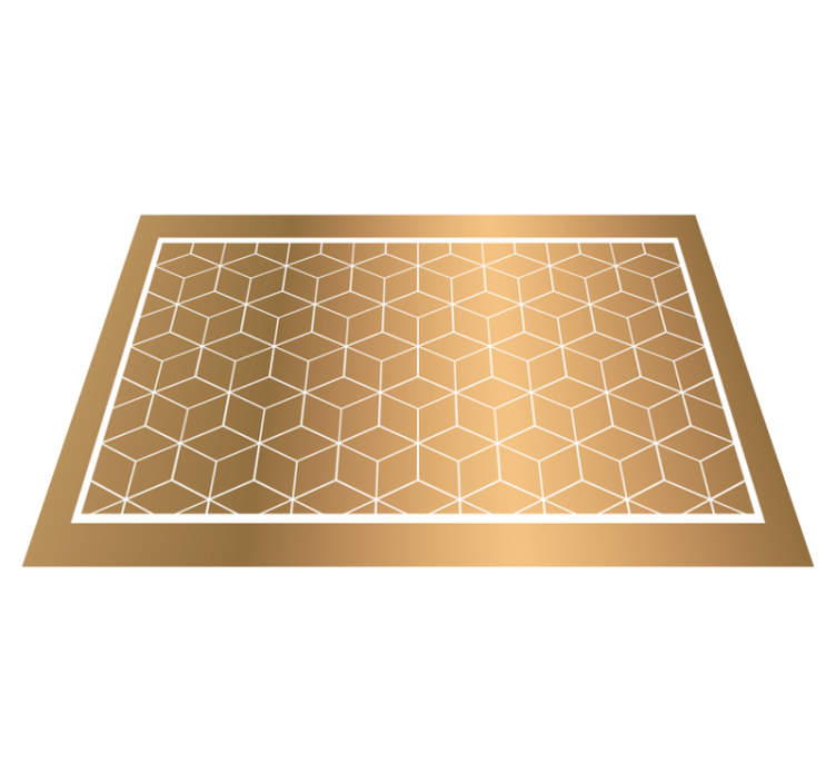 Tapete de vinil geométrico cubos - TenStickers