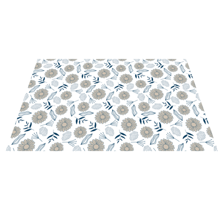 Tapete de vinil para quarto margarida bege - TenStickers