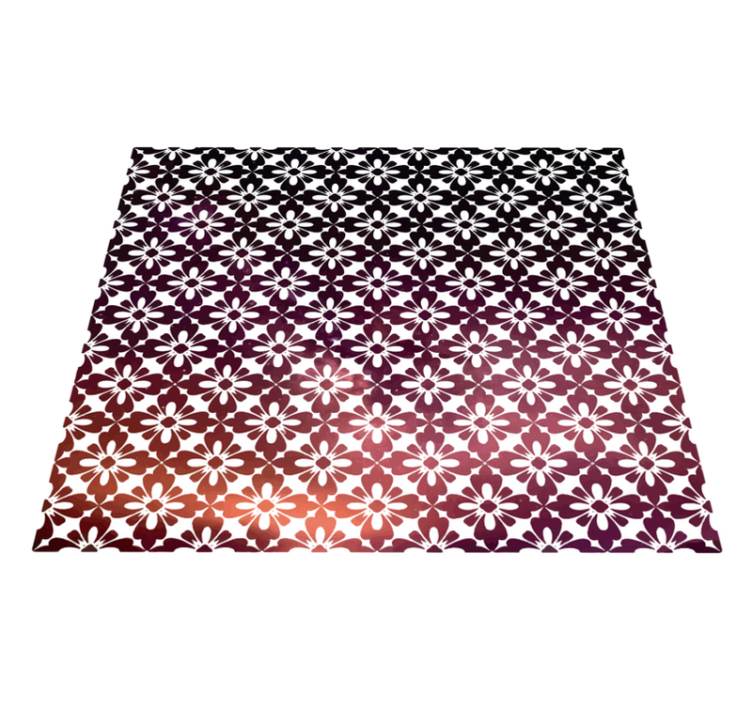 Tapete de vinil floral de flores ornamentais - TenStickers