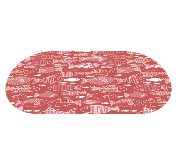 Muitos peixes sob o tapete de vinil de animais marinhos - TenStickers