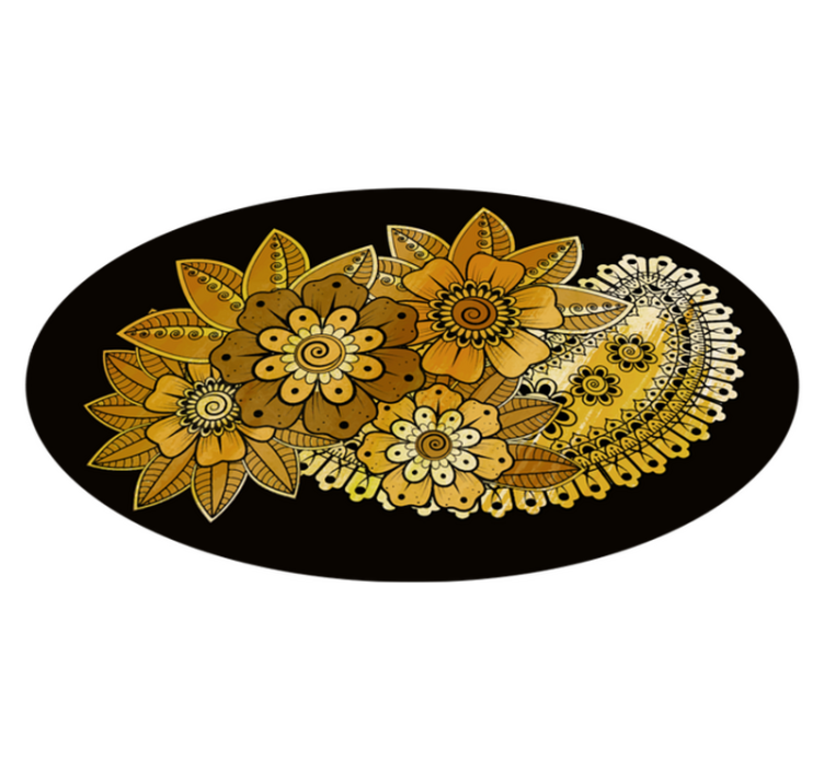 Tapete vinílico de mandala detalhe da mandala - TenStickers