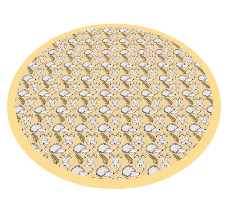 Tapete vinílico para bebés ilustração de ouriço - TenStickers