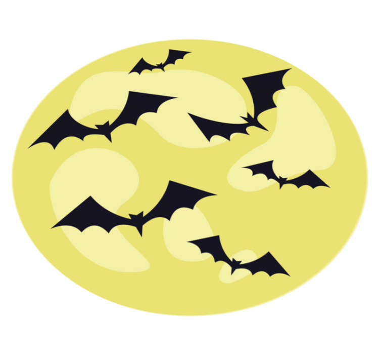 Tapete de vinil com padrão de morcego de halloween - TenStickers