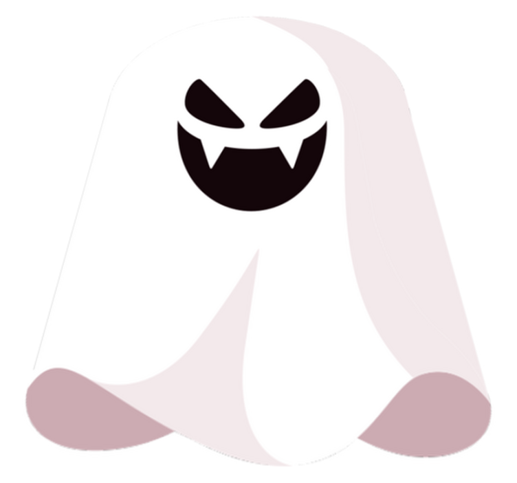 Tapete vinílico halloween fantasma monocromático - TenStickers
