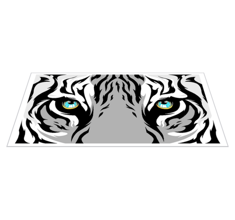 Tapete animal tigre de olhos azuis - TenStickers