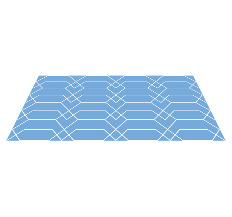 Tapete vinílico geométricas linhas azuis geométricas - TenStickers