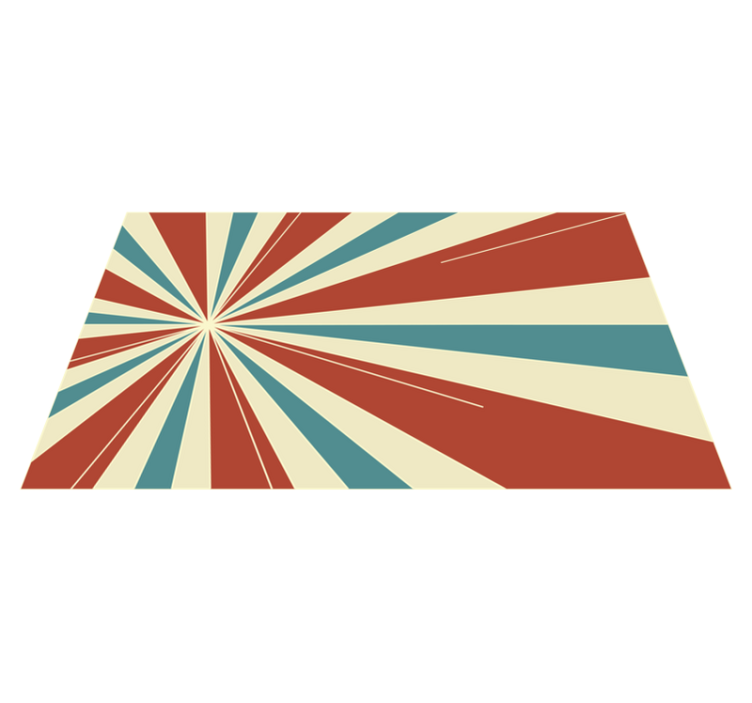 Tapete vinílico geométricas raio de sol radiante - TenStickers