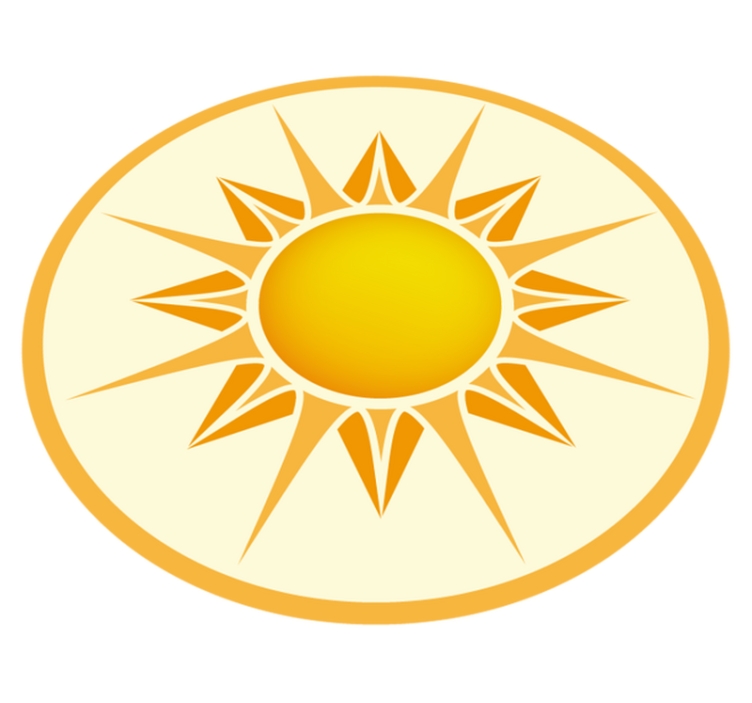 Tapete de mandala amarelo redondo - TenStickers