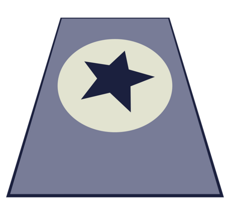 Tapete vinílico estrelas peça central estrela - TenStickers