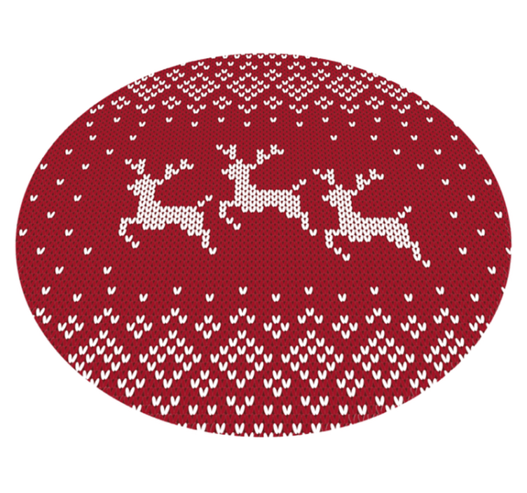 Padrão de jumper de natal tapete para árvore de natal - TenStickers