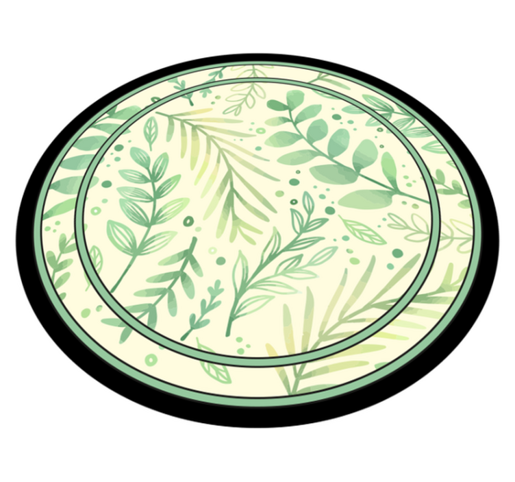 Tapete vinílico flores e plantas sotaque de motivo botânico - TenStickers