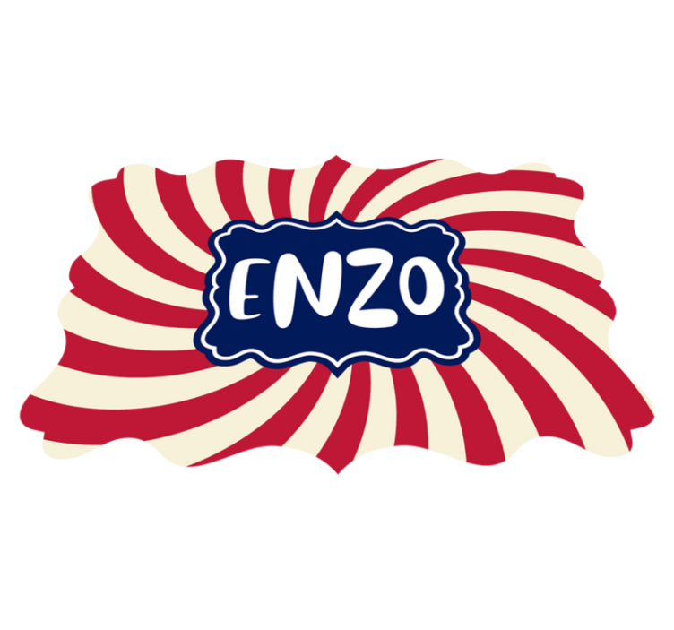 Circo com tapete personalizado com nome - TenStickers