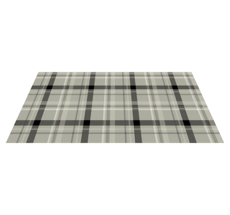 Tapete de vinil de telha tartan preto e branco - TenStickers