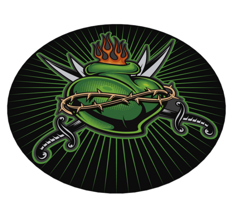 tapete de vinil juvenil de coração com espada - TenStickers