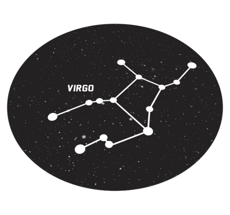 Tapete vinílico estrelas constelação de virgem - TenStickers