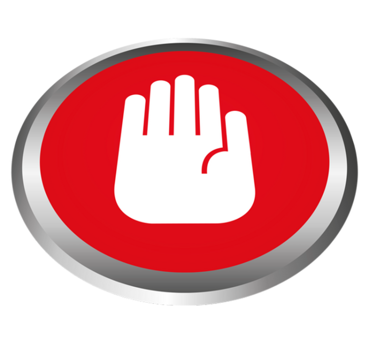 Tapete de vinil mármore decoração de sinal de parada - TenStickers