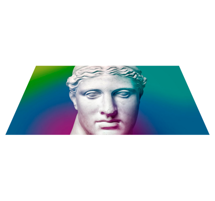 Tapete vinílico minimalista gradiente escultural - TenStickers