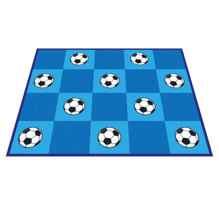 Tapete de jogo de quadrados de futebol - TenStickers