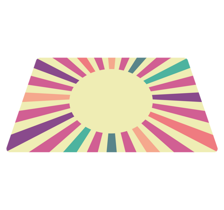 Tapete vinílico geométricas design de linhas radiantes - TenStickers