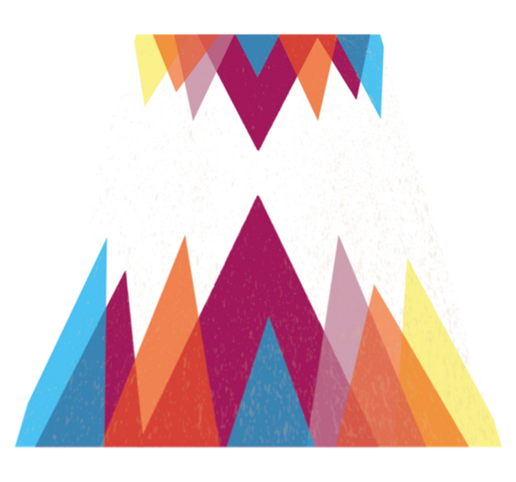 Tapete nórdico colorido com produtonórdico - TenStickers