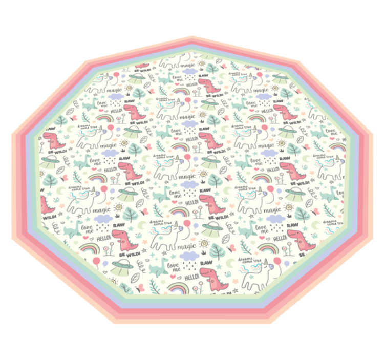 Tapete vinílico infantis motivo divertido do alfabeto - TenStickers