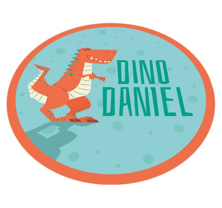 tapete personalizado Dinossauro laranja - TenStickers