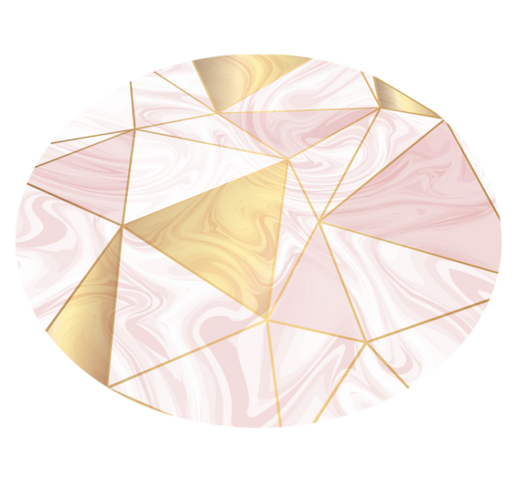 Tapete vinílico para gabinete Padrão de polugons de mármore - TenStickers