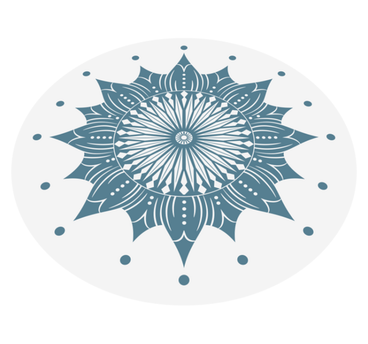 Tapete turquesa mandala vinil - TenStickers