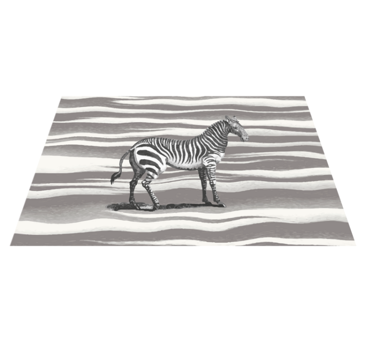 Tapete vinílico estampa de animal zebra listrada - TenStickers