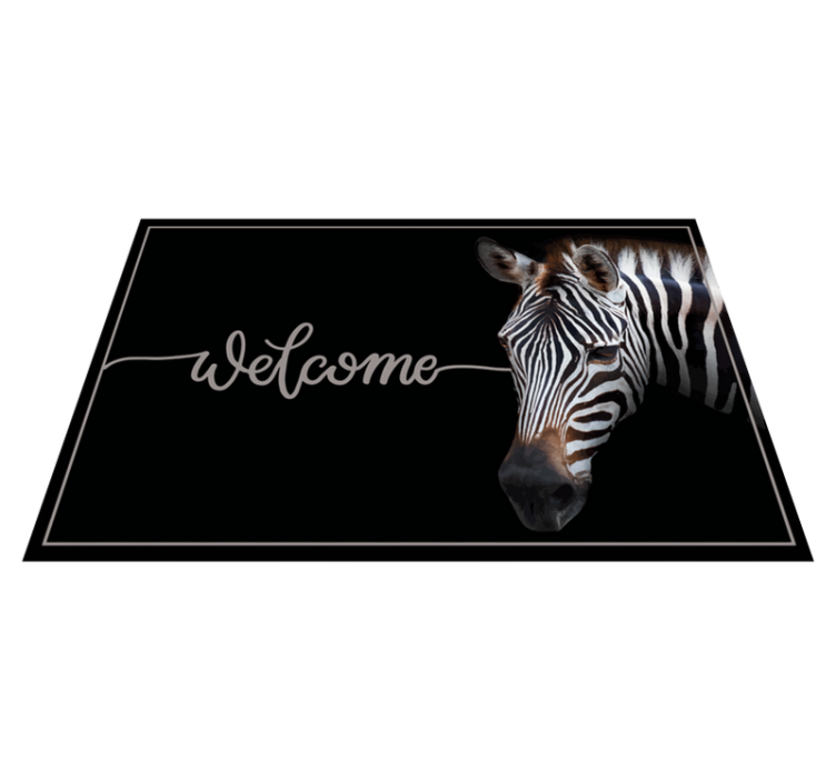 Tapete animal zebra imagem bem-vindo - TenStickers