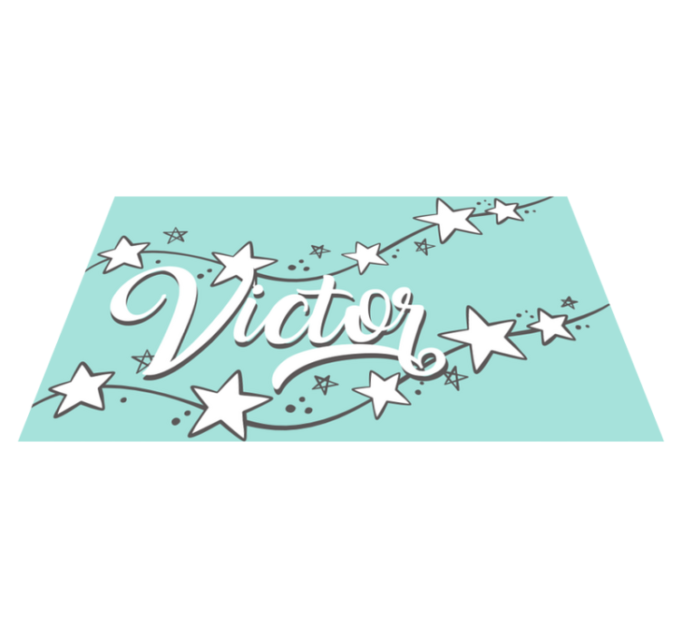 Tapete vinílico com nome poeira estelar personalizável - TenStickers