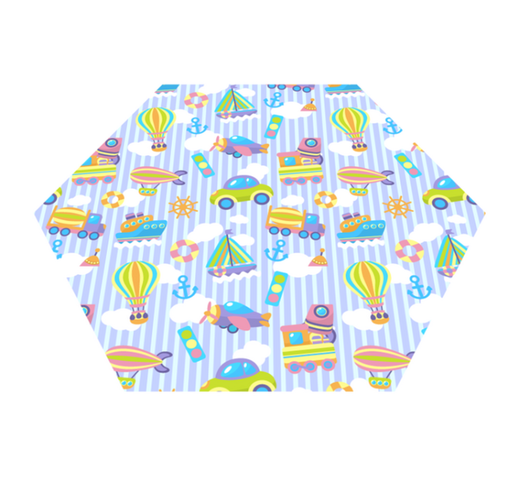 Tapete vinílico infantis imagens de infância - TenStickers