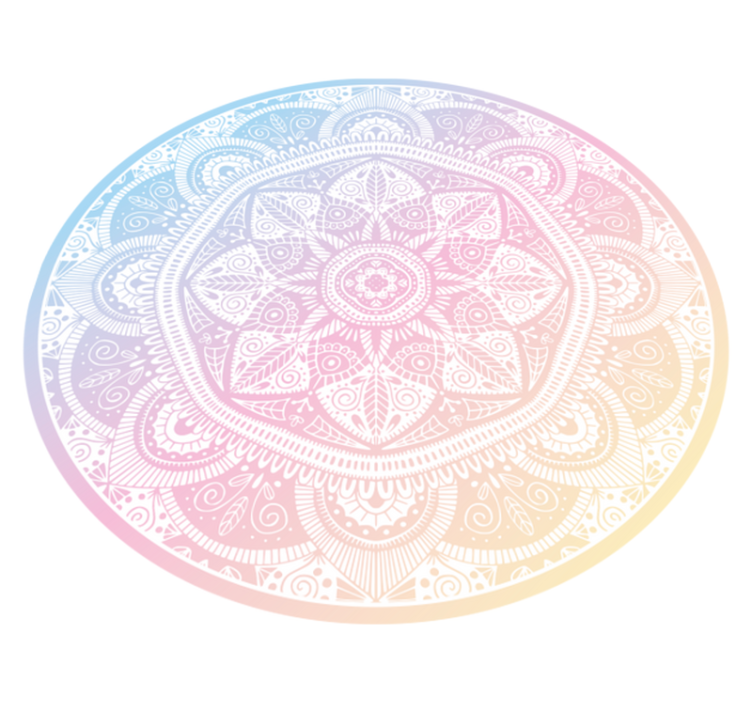 Tapete vinílico de mandala mandala gradiente - TenStickers