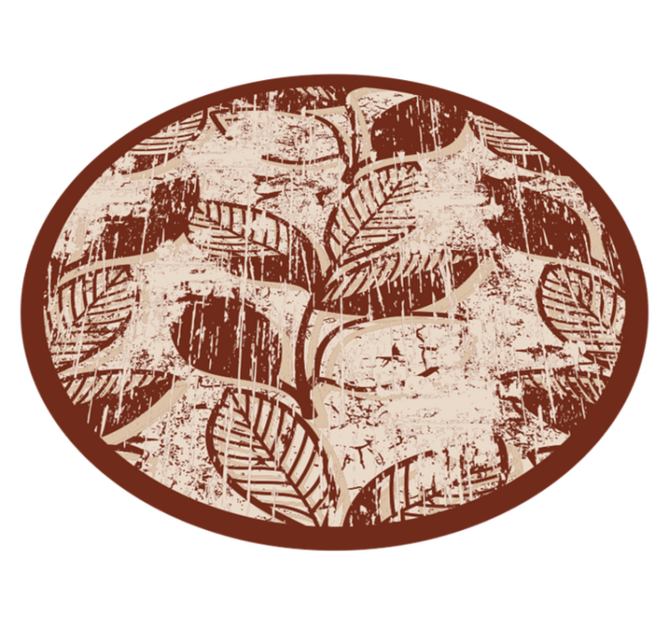 Tapete vinílico natureza padrões de folhas elegantes - TenStickers