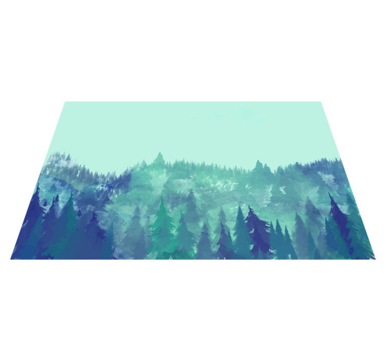 Tapete vinílico natureza floresta verdejante - TenStickers