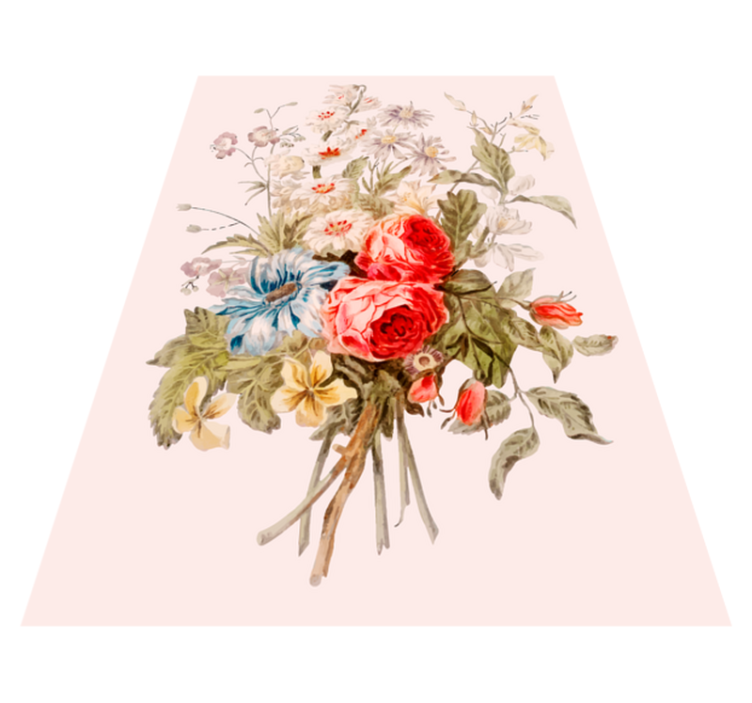 Tapete vinílico flores e plantas arranjo floral requintado - TenStickers