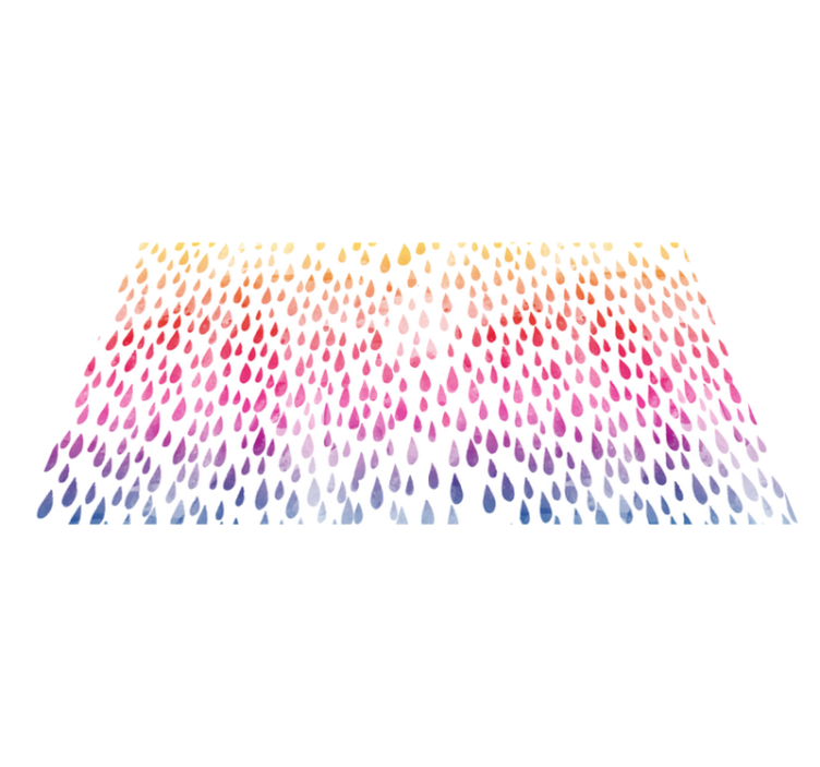 Tapete de vinil mosaico com gotas coloridas - TenStickers