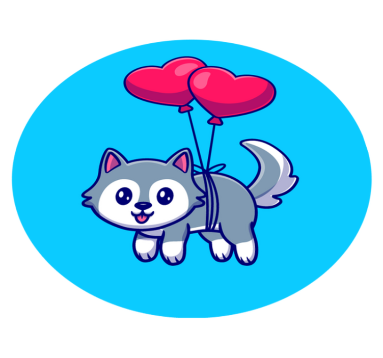 tapete de vinil juvenil fofo animal - TenStickers