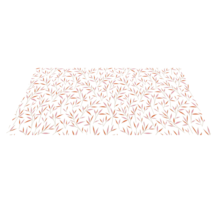 Tapete vinílico flores e plantas padrão de folhas delicadas - TenStickers