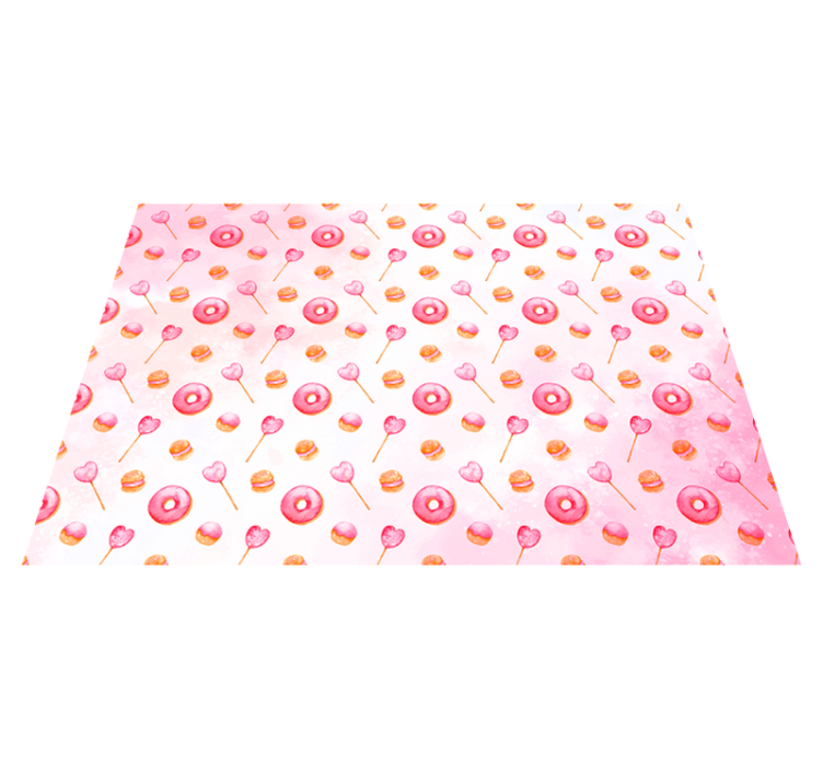 Tapete vinílico cozinha doce deleite felicidade - TenStickers